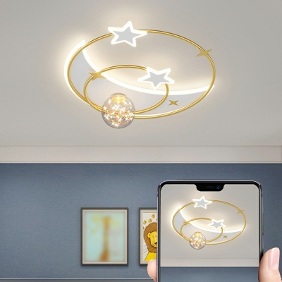 Metal Ceiling Light Led Flush Mount Ceiling Lights for Bedroom and Living Room