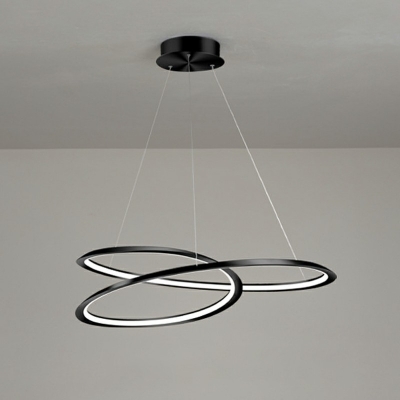 Modern Style Chandelier Lamp Spiral 1 Light Chandelier Light for Living Room