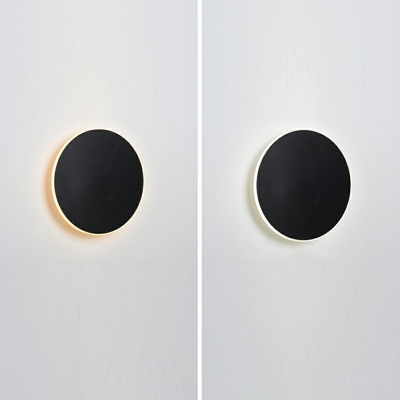 Nordic Moon Sconce Light Fixture Acrylic and Metal Wall Sconce Lighting