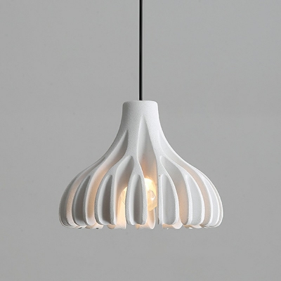 Nordic Postmodern Style Simple Single Chandelier Macaron Resin Material Pendant Light