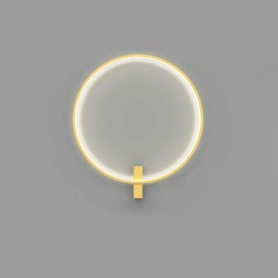 Round Shape Wall Light Fixture LED Silicone Lampshade Modern Wall Sconce