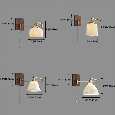 1-Light Sconce Lights Contemporary Style Geometric Shape Metal Wall Lighting Fixtures