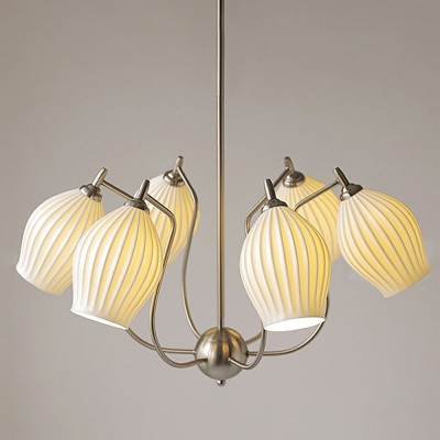 Brass Chandelier Pendant Light Modern Metal Suspension Light for Bedroom