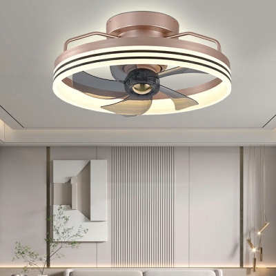 Flush Ceiling Light Kid's Room Style Acrylic Flush Mount Ceiling Fan Light for Living Room
