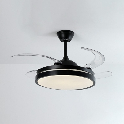 Flush Mount Ceiling Light Fan 9.8
