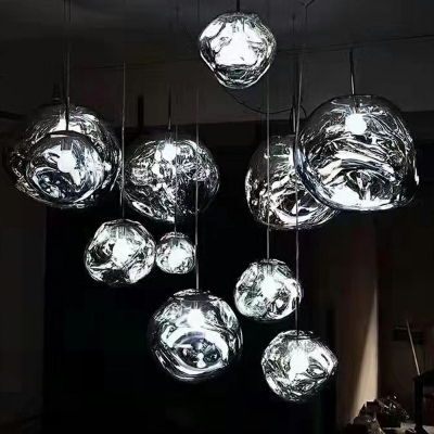 Glass Globe Suspension Pendant Modern Minimalism Pendant Ceiling Lights for Dinning Room