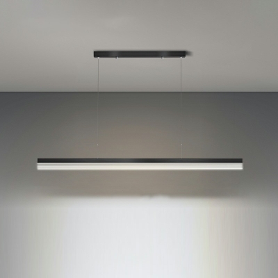 Linear Shape Island Light with Acrylic Shade Pendant Lighting Fixture