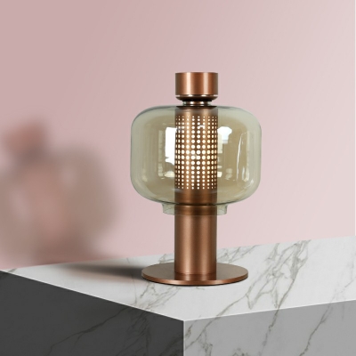 Luxury Minimalist Glass Nightstand Lamp Living Room Bedroom Study Bedside Table Lamp