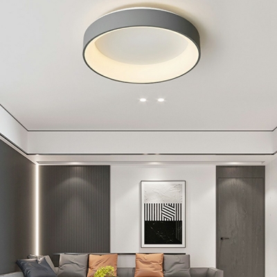 Modern Drum Ceiling Light Flush Mount Metal Ceiling Light for Living Room