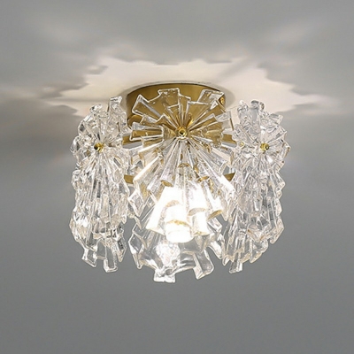 Modern Luxury Ceiling Light  Nordic Style Crystal Flushmount Light for Living Room and Bedroom