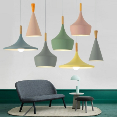 Modern Wood Suspended Lighting Fixture Minimalism Ceiling Suspension Lamp for Living Room
