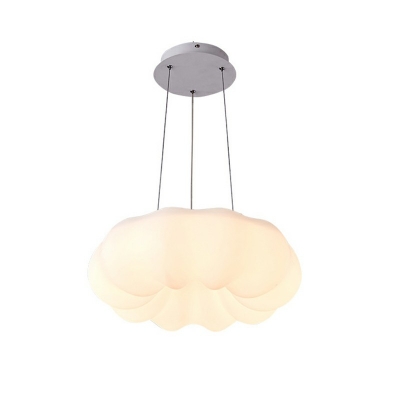 Nordic Postmodern Style Simple Single Chandelier Cloud Shape Pendant Light for Bedroom