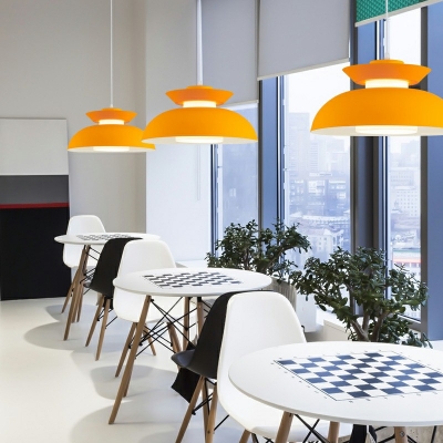 Nordic Postmodern Style Simple Single Chandelier Macaron Pendant Light for Living Room