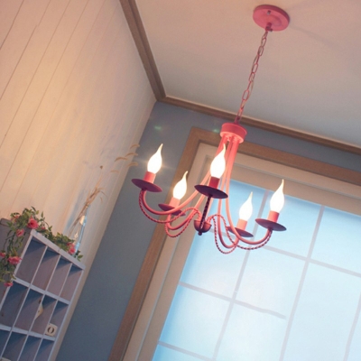 Contemporary E14 Chandelier Lights Candle Chandelier for Bedroom