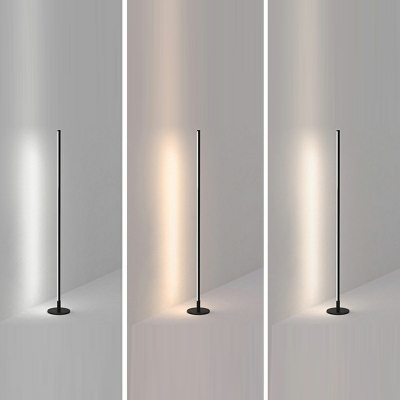 Contemporary Linear Floor Lamp 1 Light Metal Floor Lamp for Bedroom