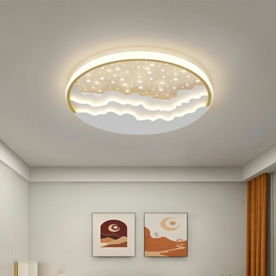 Flush-Mount Light Fixture Contemporary Style Acrylic Flush Mount Lamps for Living Room