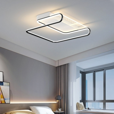 Geometric Ceiling Light Modern Style Acrylic Ceiling Fixture for Living Room