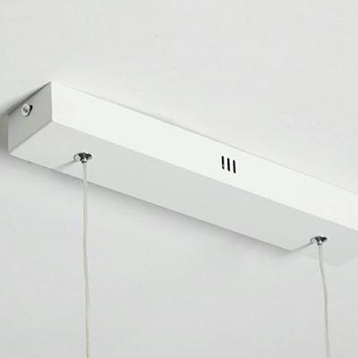 LED Minimalist Island Lamp Strip  Nordic Iron Pendant Light