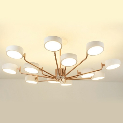Postmodern Style LED Chandelier Multi-Light Metal Chandelier Lamp for Living Room / Bedroom