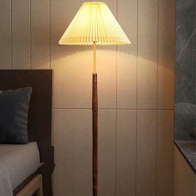 1-Light Floor Lights Contemporary Style Cone Shape Metal Stand Up Lamps