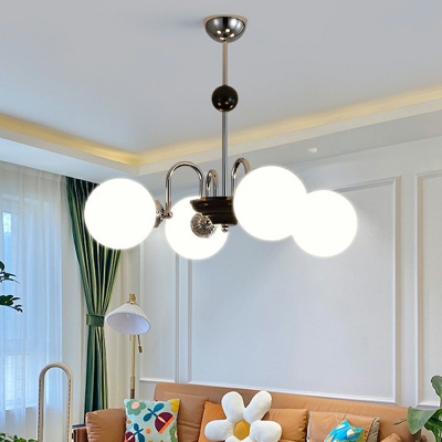 American Style Chandelier Glass Modern Iron Chandelier Lighting for Living Room