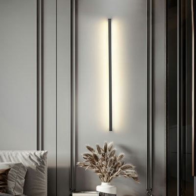 Black Aluminum Wall Light Sconce LED with Acrylic Shade 1.2