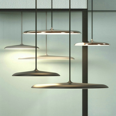Contemporary Disc Hanging Pendant Lights Metal and Acrylic Hanging Pendant Light