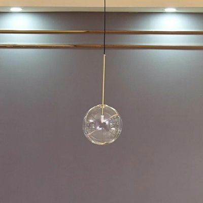 Globe Glass Down Lighting Pendant Modern Hanging Ceiling Light for Living Room