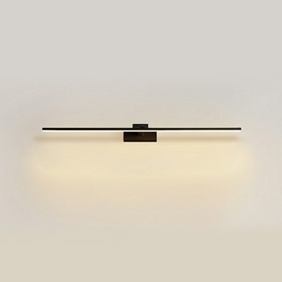 LED Minimalist Strip Mirror Headlight Wrought Iron Nordic Wall Light