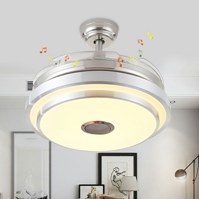 Metal Ceiling Fan Light Led Semi Flush Ceiling Lights for Living Room