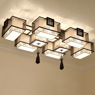 Rectangular LED Living Room Flushmount Lighting Flush Mount Lighting Fixtures