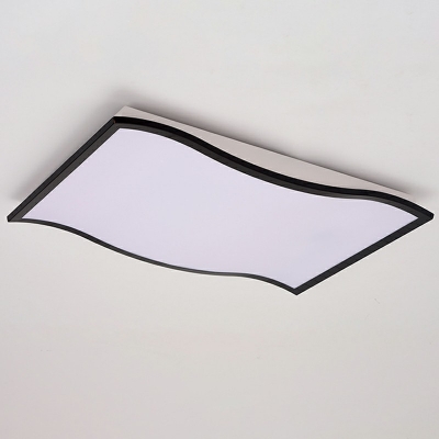 1 Light Contemporary Ceiling Light Geometric Acrylic Ceiling Fixture
