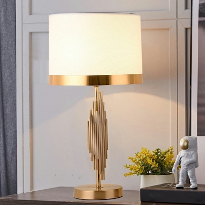 1-Light Table Lamp Contemporary Style Globe Shape Metal Nightstand Lamps