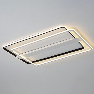 2 Light Contemporary Ceiling Light Geometric Rubber Ceiling Fixture