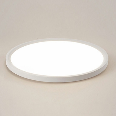 Aluminum Flush Mount Lamp Round Shape with Acrylic Shade Modern Flush Mount Ceiling Light
