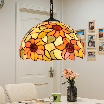 Contemporary Stained Glass Pendant Light Single Pendant Lights for Bedroom
