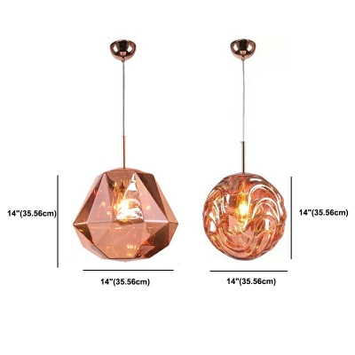 Globe Creative Hanging Pendant Lights Contemporary Hanging Ceiling Light for Living Room
