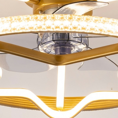 Metal Flush Ceiling Fan Lights Led Semi Flush Light for Kids Room