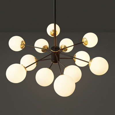Modern Style Chandelier Lamp Sputnik Glass Chandelier Light for Living Room