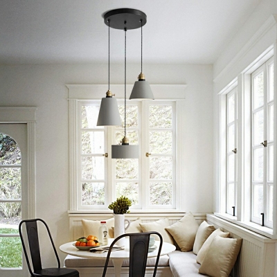 Nordic Postmodern Style Simple Single Chandelier Cement  Material Pendant Light