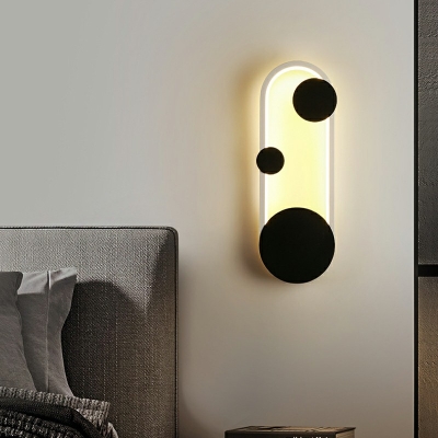 Silica Gel Shade Wall Light Fixture LED Lighting Minimalist Wall Sconce for Bedroom