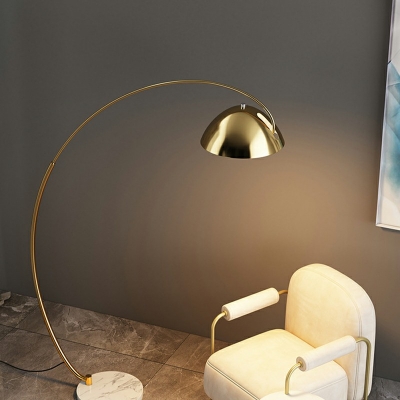 Vertical Wrought Iron Standing Lamps New LED Golden Fishing Floor Lamp