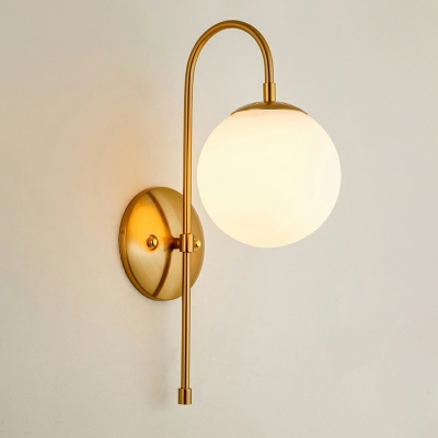 1 Head Postmodern Wall Mount Lighting Entry Luxury Style Brass Wall Sconce