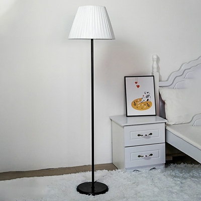 1-Light Floor Lamp Contemporary Style Cone Shape Metal Floor Standing Lamps