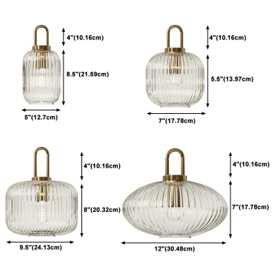 1-Light Pendant Light Fixture Contemporary Style Geometric Shape Metal Hanging Lights