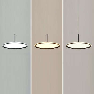 1-Light Pendant Lights Contemporary Style Dish Shape Metal Hanging Ceiling Light