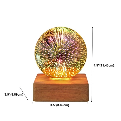 Contemporary Glass Table Lamp Global Lighting for Living Room