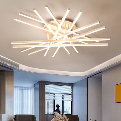 Contemporary Style Ceiling Light Sputnik Ceiling Fixture for Living Room