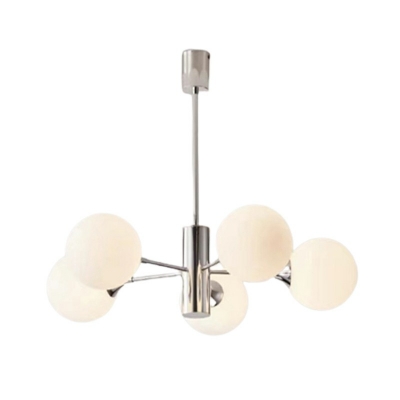 Metal Chandelier Lighting Fixtures Globe Modern Multi Pendant Light for Living Room