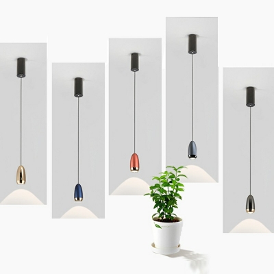 Metal Hanging Ceiling Lights Modern Minimalism Suspension Pendant for Bedroom